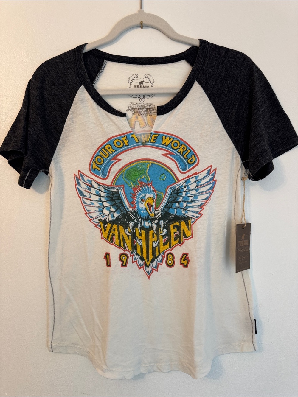 Women’s Tour of the World' Graphic Raglan Tee- Trunk LTD Co.